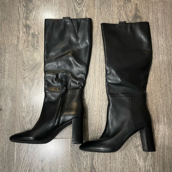 NWT Geox Knee High Leather Boots - Picture 1 of 6